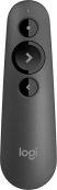 910-005843 Презентер Logitech R500s Graphite черный, Bluetooth + 2.4 GHz, USB-ресивер , 3 программируемых кнопки, лазерная указка  (090828) 