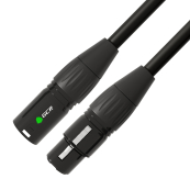 Greenconnect XLR M - XLR F 1.5 м чёрный 