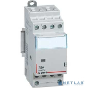 Legrand 412535 Контактор CX3 - 4П - 400 В~ - с катушкой 230 В~ - 25 A - 4 Н.О. - 2 модуля 
