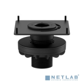 Крепление Logitech Table Mount for Tap настольное низкопрофильное шарнирное для Logitech Tap: угол наклона 14°, поворот на 180°, толщина стола 20–50 мм диаметр крепежного отверстия 51–89 мм (узел верт 