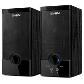 SVEN SPS-603 черный {USB-порт ПК, ноутбука или адаптер 5V DC} 