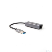 Telecom Кабель-переходник TU312M  {USB 3.0 (Am) --> LAN RJ-45 Ethernet 1000 Mbps, Aluminum Shell} [6926123470428] 