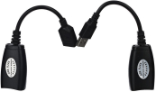 VCOM CU824 Адаптер-удлинитель USB-AMAF/RJ45, по витой паре до 45m [4895182215528] 