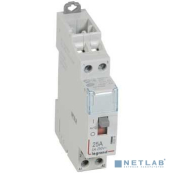 Legrand 412514 Контактор CX3 - 2П - 250 В~ - с катушкой 24 В~ - 25 A - 2 Н.О. - 1 модуль - с рукояткой управления 