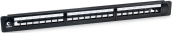 Cabeus PLB-24 Модульная патч-панель 19", 24 порта, 1U, для неэкранированных модулей, с задним кабельным организатором (без модулей) 