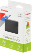 Внешний жесткий диск TOSHIBA Canvio Basics HDTB510EK3AA 1TB 2.5&quot; USB 3.2 Gen 1 black (аналог HDTB410EK3AA) 