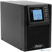 ИБП POWERMAN Online 1000, LCD, двойного преобразования, 1000ВА, 900Вт, 2 евророзетки с резервным питанием, USB, RS232, слот SNMP, разъем EPO, внешний блок батарей (в комплект не входит), 215 х 315 х 3