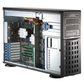 Серверная платформа/ SuperServer SYS-741P-TRT (X13DEI-T, CSE-745BTS-R1K23BP) (2 x LGA-4677, 16xDDR5 Up to 4TB, 8x3.5&quot; SATA3/SAS/4*NVME, Optional DVD-ROM drive, 2 M.2 NVMe, 4 PCIe 5.0 x16 fh, 2 PCIe 5. 