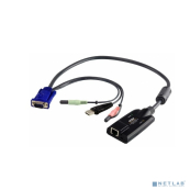 Модуль удлинителя, SVGA+KBD+MOUSE USB 2.0+AUDIO,  50 метр., для подкл. комплекта перключат. KN2124v/KN2140v/KN4124v/KN4140v, макс.разреш. 1600х1200, RJ45+HD-DB15+USB A-тип+2xMINI JACK, Female+4xMale,  