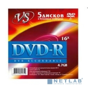 Диски VS DVD-R 4.7Gb, 16x (конверт 5шт.) (620359) 