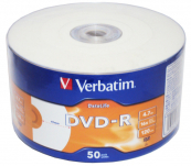 Verbatim Диски DVD-R 4,7 Gb 16x DataLife Inkjet Printable, Shrink, 50 шт (43793) Verbatim Диски DVD-R 4,7 Gb 16x DataLife Inkjet Printable, Shrink, 50 шт (43793)