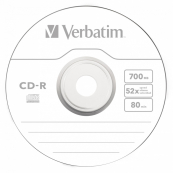 Verbatim  Диски CD-R  100 шт. 48/52-x 700Mb, Cake Box ( 43411) 