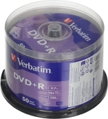 Verbatim Диски DVD+R 4.7Gb 16-х , 50 шт, Cake Box (43550) Verbatim Диски DVD+R 4.7Gb 16-х , 50 шт, Cake Box (43550)