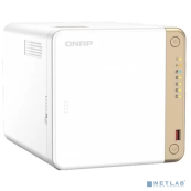 Сетевое хранилище без дисков/ набор channel QNAP TS-462-8G NAS 4 HDD trays, 2 x M.2 NVMe PCIe Gen 3 x1, 2-core Intel Celeron N4505 2.9 GHz, 8 GB RAM (1 x 2GB + модуль RAM 8GB) up to 16 GB (2 x 8GB), 1