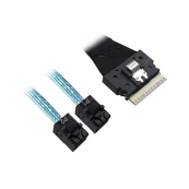 Lr-Link LRSF5443(8i)-SAS4.0 SAS SFF-8654 8i to 2xHDminiSAS SFF-8643 Cable,0.8m(SAS 4.0) Lr-Link LRSF5443(8i)-SAS4.0 SAS SFF-8654 8i to 2xHDminiSAS SFF-8643 Cable,0.8m(SAS 4.0)