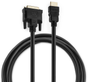 Кабель аудио-видео Buro HDMI (m), DVI-D (Dual Link) (m) 1.8м.Позолоченные контакты черный (BHP RET HDMI_DVI18) 