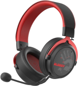 Наушники с микрофоном A4Tech Bloody MR590 Sports красный/черный 1.5м мониторные BT/Radio/3.5mm оголовье (MR590+ WIRED/SPORT RED) 
