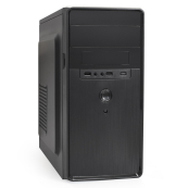 Exegate EX286425RUS Корпус Minitower ExeGate BA-309-400W-8 (mATX, БП AA400 с вент. 8см, 2*USB, HD аудио, черный) 