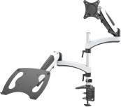 Cactus CS-VM-LH08-AL серебряный 13"-27" макс.8кг настольный поворот и наклон 