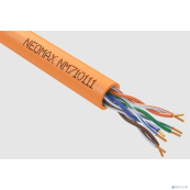 Кабель NEOMAX [NM710111] U/UTP cat.5e 4x2x0.52, 24 AWG, Медь, ZH нг(А)-HF (LSZH), внутренний (305 м), оранжевый;  Fluke Tested 