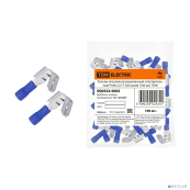 TDM SQ0522-0002 Разъем плоский изолированный ответвительный РпИо 2,5-7-0,8 синий (100 шт)  