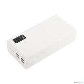 Perfeo Powerbank MOUNTAINS 40000 mAh/LED дисплей/PD + QC 3.0/Type-C/4 USB/Выход: 3A, max 22.5W/White (PF_D0160) 