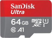 Micro SecureDigital 64GB SanDisk Ultra Class 10, UHS-I, R 140 МБ/с, <SDSQUAB-064G-GN6MN> без адаптера SD Micro SecureDigital 64GB SanDisk Ultra Class 10, UHS-I, R 140 МБ/с, <SDSQUAB-064G-GN6MN> без адаптера SD