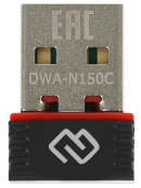 Digma DWA-N150C Net Adapter WiFi N150 USB 2.0 (ant.int) 1ant. (pack:1pcs) 