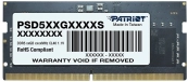 DDR5 16GB 5600MHz Patriot PSD516G560081S Signature RTL PC5-44800 CL46 SO-DIMM 288-pin 1.1В single rank Ret 