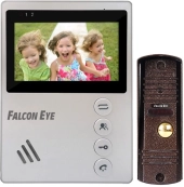 Falcon Eye KIT- Vista Комплект. Видеодомофон: дисплей 4" TFT;  механические кнопки; подключение до 2-х вызывных панелей; OSD меню; питание AC 220В (встроенный БП)    