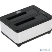 AgeStar 3UBT8 (SILVER) Док станция для HDD 2.5&quot;/3.5&quot; SATA clone, USB3.0, пластик+алюминий, серебристый, 