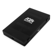 AgeStar SUBCP1 (BLACK) Корпус Black / Пластик / USB 2.0 / SATA Внешний бокс HDD/SSD 2.5  