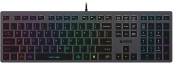 Клавиатура A4Tech Fstyler FX60H серый USB slim LED (FX60H GREY/NEON) [FX60H GREY/NEON] 