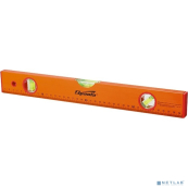 SPARTA Уровень алюминиевый, 1200 мм, 3 глазка, желтый, линейка [330325] 