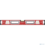 MATRIX Уровень алюминиевый, магнит., фрезеров., 3 глазка (1 зеркал.), 2 комп. рукоятки, 1500 мм [34735] 