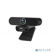 CBR CW 875QHD Black, Веб-камера с матрицей 5 МП, разрешение видео 2560х1440, USB 2.0, встроенный микрофон с шумоподавлением, автофокус, крепление на мониторе, длина кабеля 2 м, цвет чёрный CBR CW 875QHD Black, Веб-камера с матрицей 5 МП, разрешение видео 2560х1440, USB 2.0, встроенный микрофон с шумоподавлением, автофокус, крепление на мониторе, длина кабеля 2 м, цвет чёрный