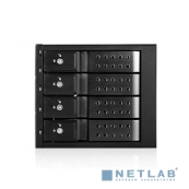 Procase T3-304-SATA3-BK {Hot-swap корзина 4 SATA3/SAS 6Gb (черный) hotswap trayless aluminium mobie rack module (3x5,25) 1xFAN 80x15mm} 