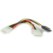 Gembird/Cablexpert Кабель питания SATA, 15см, molex 4pin/molex4pin+sata 15pin, на 2 устр. (CC-SATA-PSY2) 