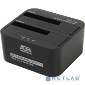 AgeStar Докстанция 2x2.5&quot;/3.5&quot; SATA HDD/SSD AgeStar 3UBT6-6G, USB3.0, пластик, черный, UASP 