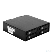 Exegate EX264647RUS Корзина для HDD Exegate HS425-01 (универсальная, на 4*2,5&quot; SATA/SAS HDD, занимает 1*5,25&quot; отсек) 