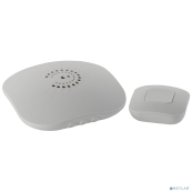 ЭРА Б0017748 Звонок беспроводной BIONIC White {6 мелодий, регулятор громкости, радиус 100м, кнопка IP44} 