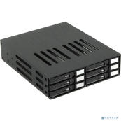 Procase L2-106-SATA3-BK {Корзина L2-106SATA3 6 SATA3/SAS, черный, с замком, hotswap mobie rack module for 2,5&quot; slim HDD(1x5,25) 2xFAN 40x15mm} 