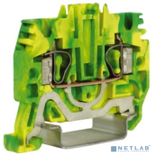 Dkc ZHT500 HTE.2, зажим для заземления, 2,5 кв.мм желто-зеленый 