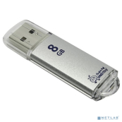 Smartbuy USB Drive 8Gb V-Cut series Silver SB8GBVC-S 