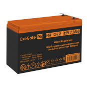 Exegate EX282965RUS Аккумуляторная батарея HR 12-7.2 (12V 7.2Ah 1227W, клеммы F2) Exegate EX282965RUS Аккумуляторная батарея HR 12-7.2 (12V 7.2Ah 1227W, клеммы F2)