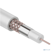 Rexant [01-2641] Кабель коаксиальный RG-59U+Cu (75 Ом), Cu/Al/Cu, 64%, бухта 100 м, белый 
