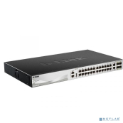 D-Link DMS-3130-30TS/A1A Управляемый L3 стекируемый коммутатор с 24 портами 100/1000/2.5GBase-T, 2 портами 10GBase-T и 4 портами 25GBase-X SFP28
