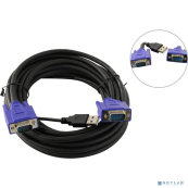ProCase [CE0500HD] Кабель 5.0м VGA + USB для KVM переключателей Procase  серии ExxxxHD 