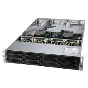 Supermicro SYS-620U-TNR (X12DPU-6,829U3TS-R1K22P-T, 2U, Dual Socket P+ (LGA-4189), Intel® C621A, 32xDIMM Slots 3200/2933/2666 ECC DDR4,12x 3.5" hot-swap hybrid NVMe/SATA/SAS, 2xP