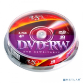 Диски VS DVD-RW 4,7 GB 4x CB/10 (6200830)       